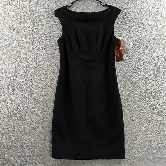 Cynthia Steffe Womens Black Side Zip Polyester Blend Dress - Picture 1 of 11